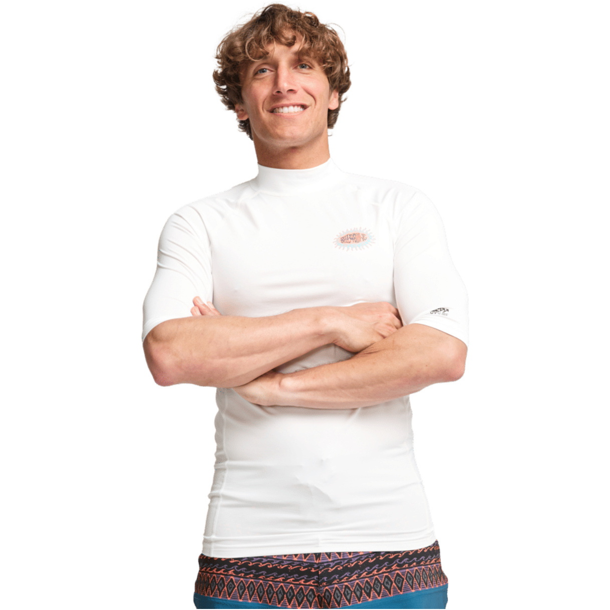 2026 Billabong Herre-lycra-vest Med Korte ærmer (genudgivelse) EBYWR03027 - White